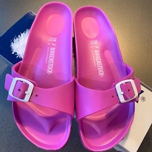 New in box Madrid rubber Birkenstock’s size 38